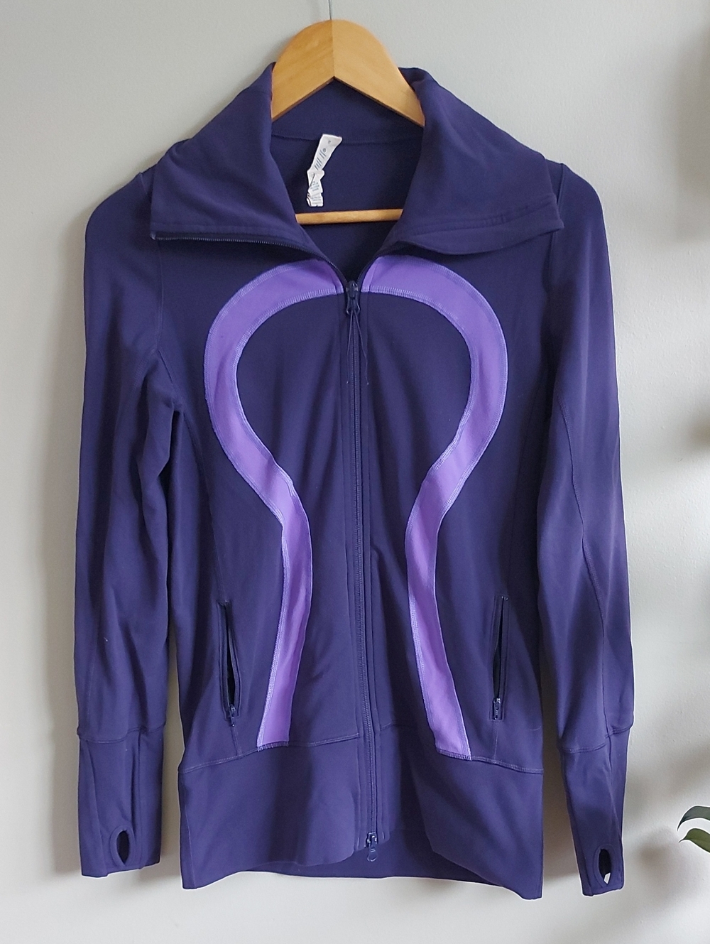 lululemon athletica Purple Full-Zip Bomber Jacket with Lavender Accents